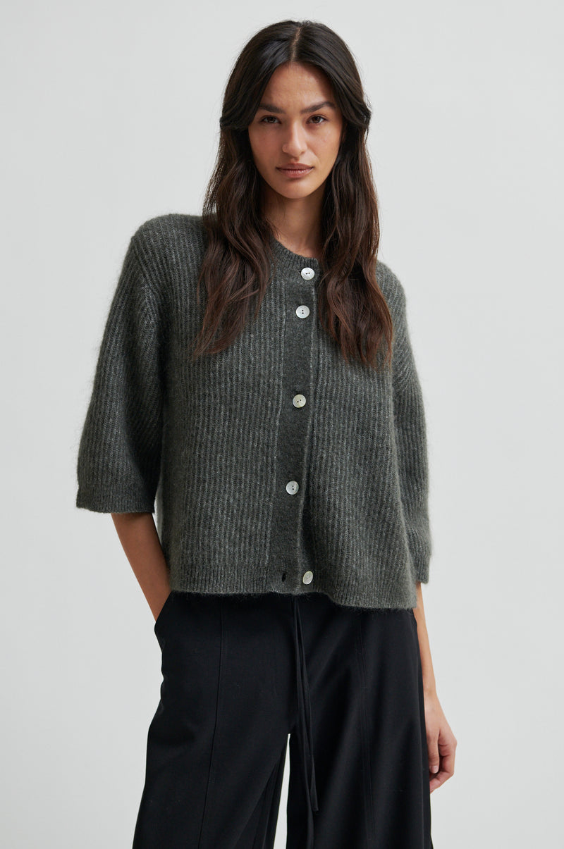 Andrea Knit Rib Cardigan
