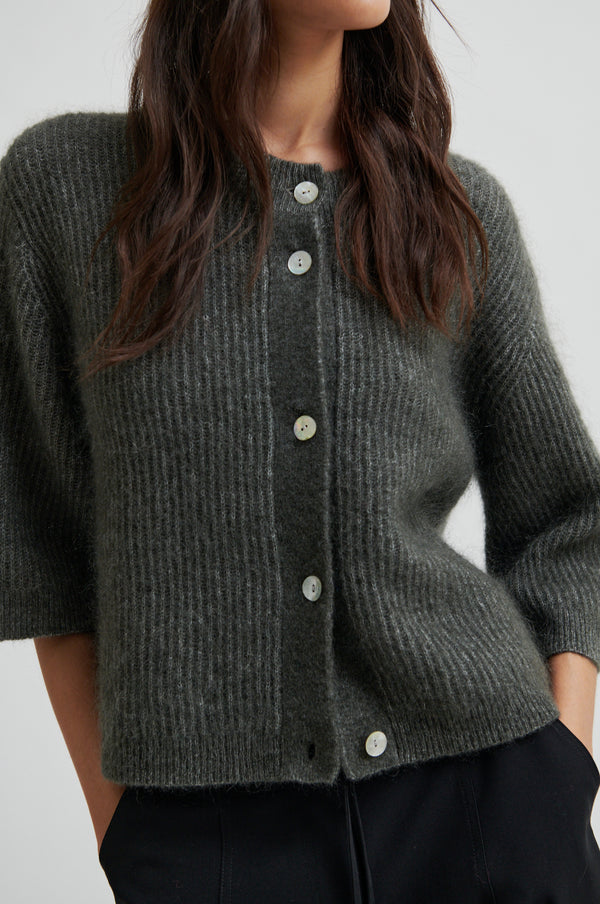 Andrea Knit Rib Cardigan