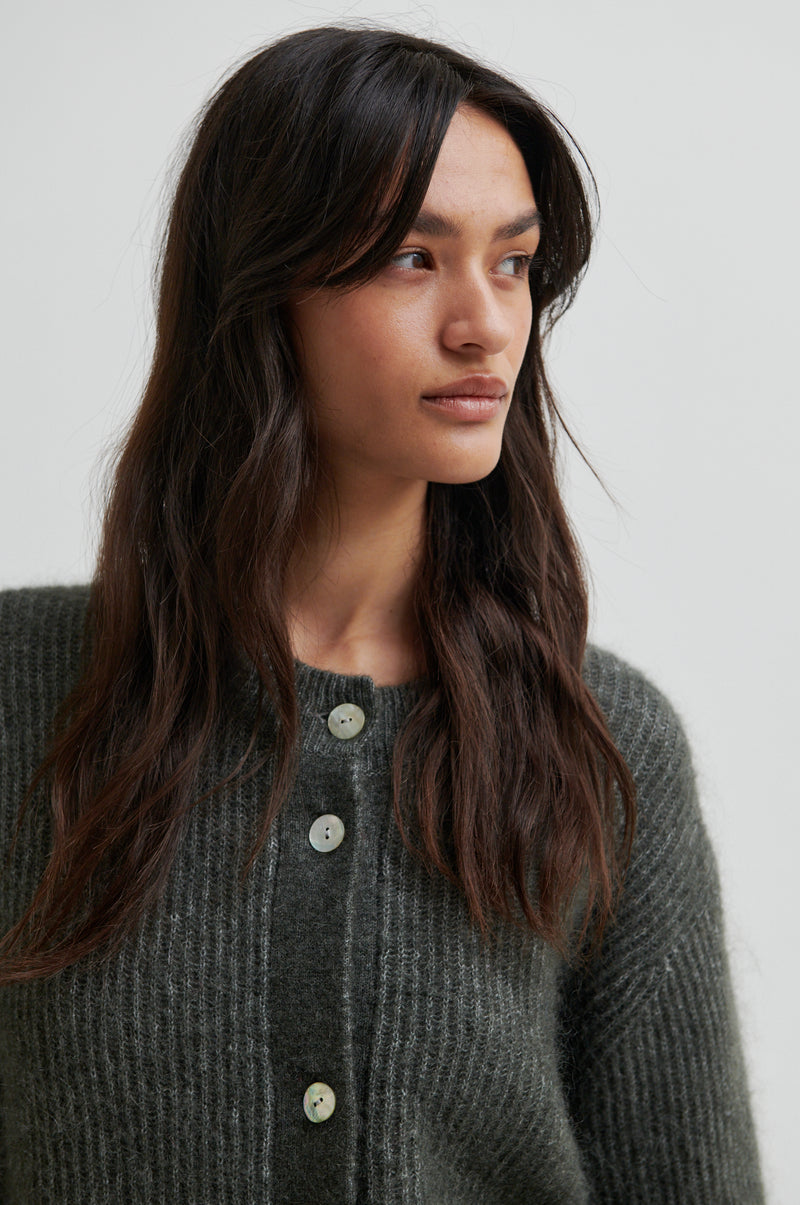 Andrea Knit Rib Cardigan