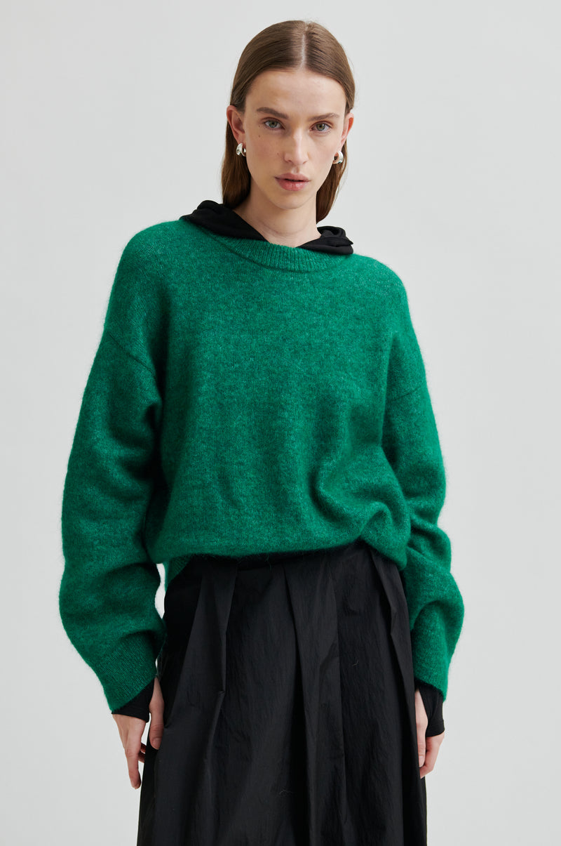Brook Knit Drop Shoulder O-Neck