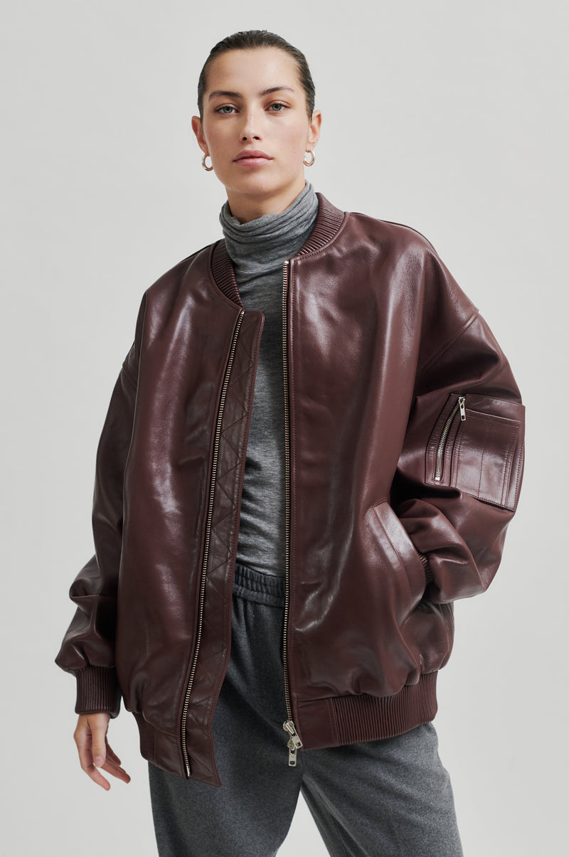 King Leather Bomber Jacket