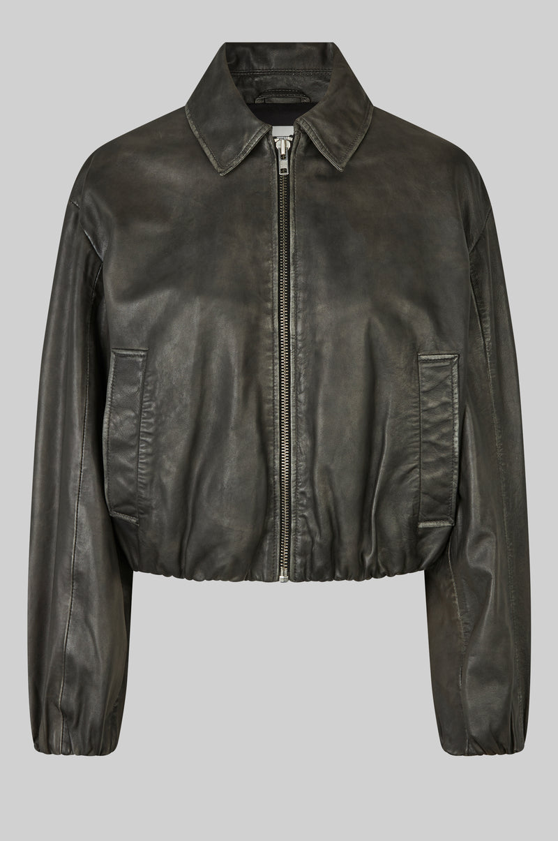 Lato Leather Bomber Jacket