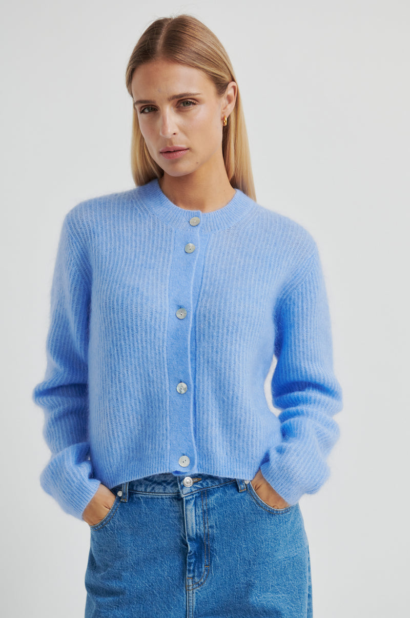 Andrea Knit Rib LS Cardigan