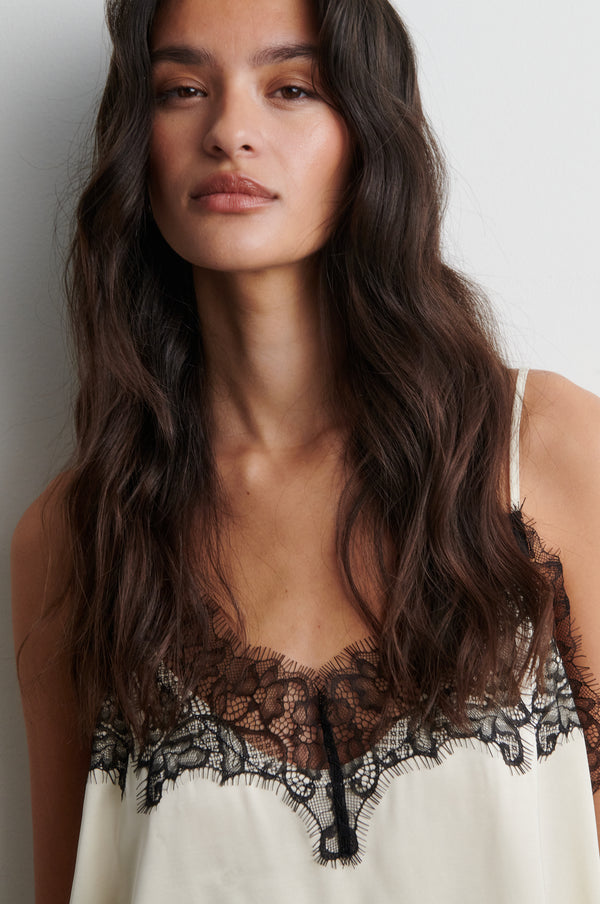 Lacia Contrast Strap Top